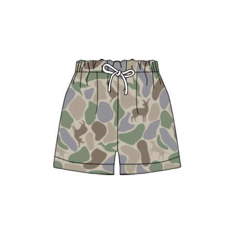 Preorder 12.13 MOQ 5 pcs Hunting Camo Elk Boy's Shorts