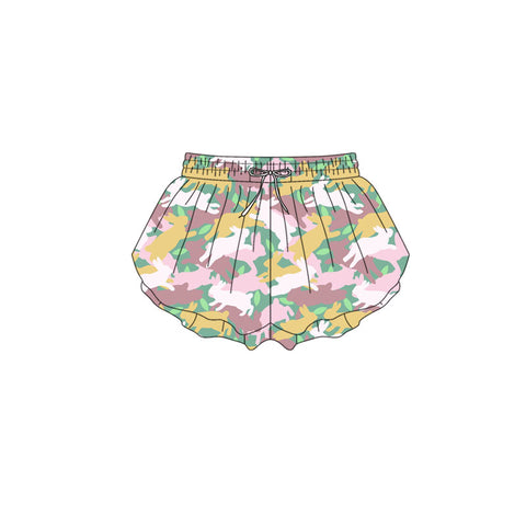 Preorder 12.28 MOQ 5 pcs Easter Rabbit Pink Yoga Girl's Shorts