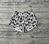 Preorder Samples SS0765 Black Bows Yoga Adult Women Shorts