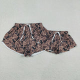 SS0767,SS0772 Hunting Camo Brown Mommy and me Sports Shorts Styles