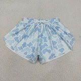 SS0769 Hunting Camo Blue Yoga Adult Women Shorts