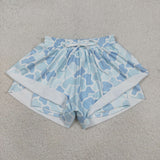 SS0769 Hunting Camo Blue Yoga Adult Women Shorts