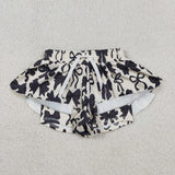 SS0765,SS0770 Coquette Bows Black Mommy and me Sports Shorts Styles
