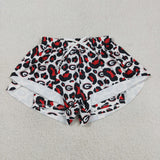 SS0804 University Team Leopard G Yoga Adult Women Shorts