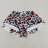 SS0804,SS0814 University Team Leopard Mommy and me Sports Shorts Styles