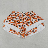 SS0806 University Team Leopard Yoga Adult Women Shorts
