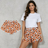 SS0806 University Team Leopard Yoga Adult Women Shorts