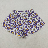 SS0811,SS0821 University Team Leopard Mommy and me Sports Shorts Styles