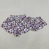 SS0811,SS0821 University Team Leopard Mommy and me Sports Shorts Styles