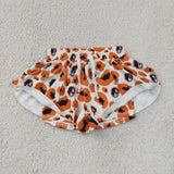 SS0816 University Team Orange Leopard Yoga Girl's Shorts