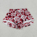 SS0817 University Team Leopard ALABAMA Yoga Girl's Shorts