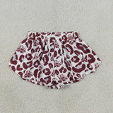 SS0820 University Team Leopard STATE Yoga Girl's Shorts
