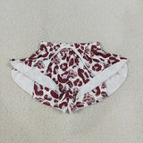 SS0820 University Team Leopard STATE Yoga Girl's Shorts