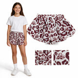 SS0820 University Team Leopard STATE Yoga Girl's Shorts