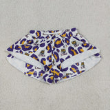 SS0811,SS0821 University Team Leopard Mommy and me Sports Shorts Styles