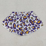 SS0811,SS0821 University Team Leopard Mommy and me Sports Shorts Styles