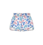 Preorder Samples SS0856 Hunting Camo Blue Color Sports Girl's Shorts