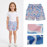 SS0856 Hunting Camo Blue Color Sports Girl's Shorts