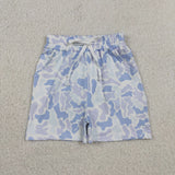 SS0886 Hunting Camo Blue Color Boy's Shorts
