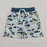 SS0893 Hunting Camo Fish Boy's Shorts