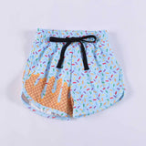 Preorder MOQ 5 pcs Each Style Ice Cream Drip Sprinkles Sports Kids Girls Shorts