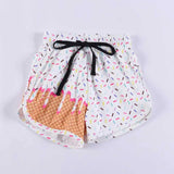 Preorder MOQ 5 pcs Each Style Ice Cream Drip Sprinkles Sports Kids Girls Shorts