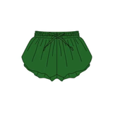 Preorder Samples SS0938 Solid Color Green Yoga Girl's Shorts
