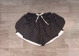 Preorder MOQ 5 pcs SS0975 Dots Black Yoga Adult Women Shorts
