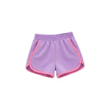 Preorder MOQ 5 pcs GLS0193 Solid Color Pink Pullover Girls Shorts Set