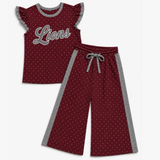 MOQ 5 pcs Custom Style School Team Mascot Dots Cute Girls Set