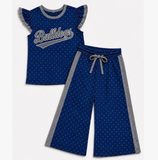 MOQ 5 pcs Custom Style School Team Mascot Dots Cute Girls Set