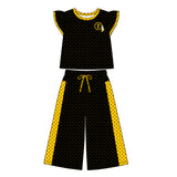 MOQ 5 pcs Custom Style Team Mascot Dots Girls Set