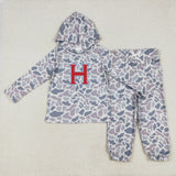 MOQ 5 pcs each style Custom Style Team Camo Hoodie Boy Jogger Set