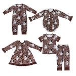 Hunting Camo Christmas Santa Kids Sibling Matching Clothes