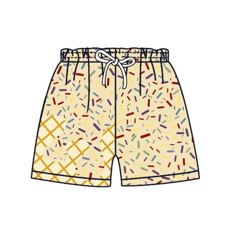 Deadline 06.10 Custom Style Drip Green Boy's Shorts