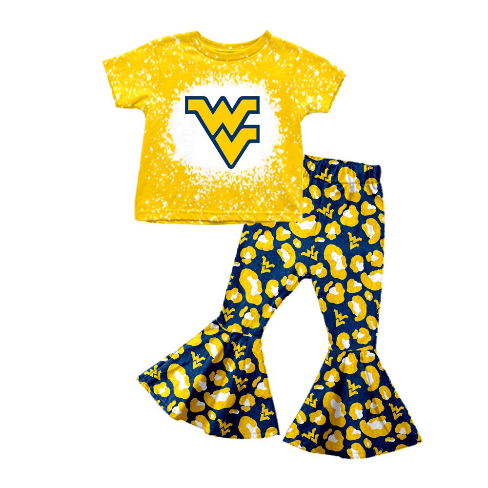 MOQ 8 pcs Custom Style W Football Team Girl Set