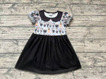 GSD0397 Halloween Black Tulle Girl's Dress