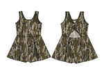 MOQ 3 pcs Custom Style Hunting Camo Girl Yoga Dress