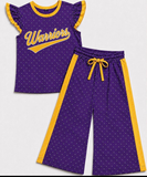 MOQ 5 pcs Custom Style School Team Dots Cute Girls Set