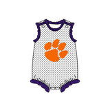 MOQ 8 Pcs Each Style Custom Style University team Print Tigers Matching Kids Clothing