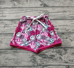 SS0100 Summer Smiley Face Pink Sports Girl's Shorts Set