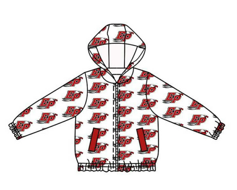 MOQ 5 pcs Custom Style Each Style EP Hoodie Kids Zipper Coat