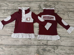 MOQ 5 pcs Custom Style MISSISSIPPI Print Pullover Ziper Shirt Top Girl