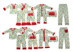 Trees Christmas Family Pajamas Sibling Matching Clothes