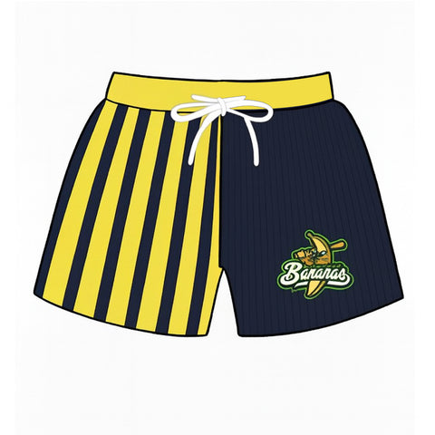 MOQ 5 pcs Custom Style Team Banana Yoga Boy's Shorts