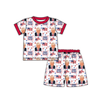 Deadline 11.25 Custom Style No MOQ TRUMP Kids Shorts Pajamas Set