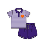 MOQ 8 Pcs Each Style Custom Style University team Print Tigers Matching Kids Clothing