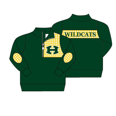 MOQ 8 pcs Custom Style WILDCATS Pullover Adult's Shirt