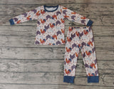 BLP0280 Farm Rooster Boy's Pajamas Set