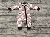 LR0332 Smiley face Baby Zip Sleeper